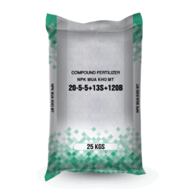 Phân bón minh tân NPK 20 5 5 màu xanh - 25 kg